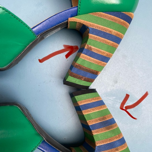 John Fluevog Views Maier Green Heels - US 7 - Picture 9 of 13